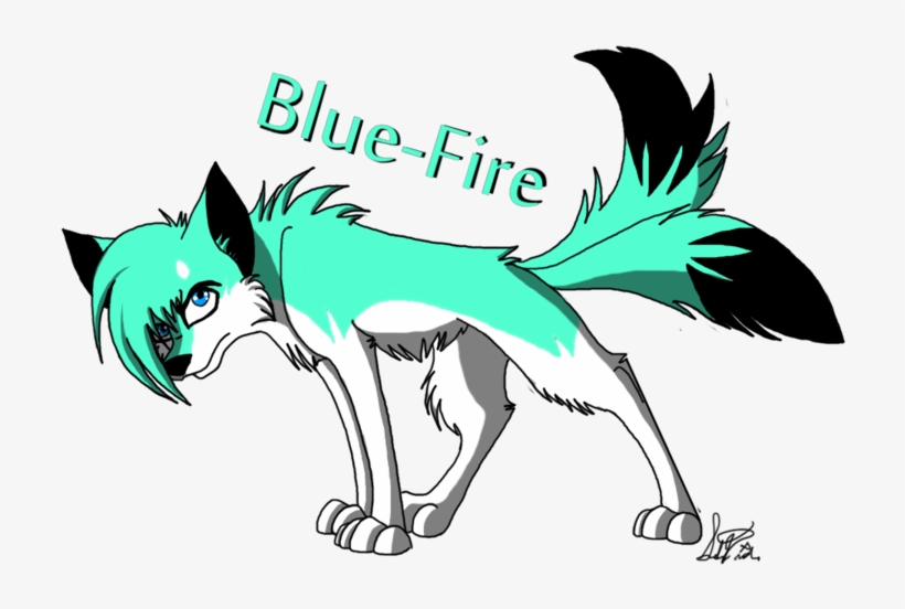 Blue Fire By Flame Expression On Clipart Library - Fire Wolf Clipart, transparent png