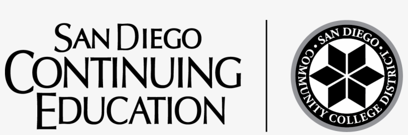 Ce Logo With District Seal Horizontal - San Diego Continuing Education, transparent png
