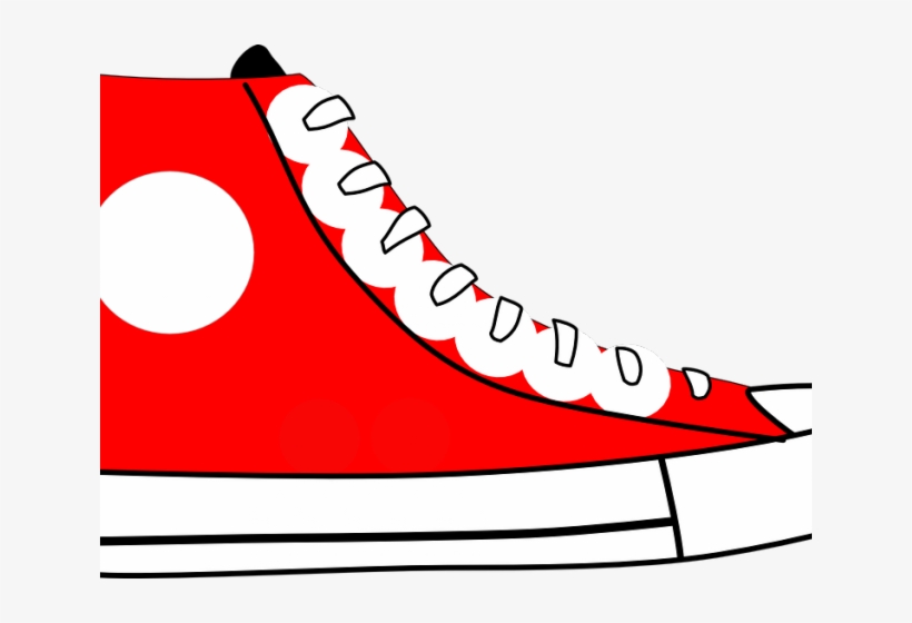 Gym Shoes Clipart Sneaker - Red Shoe Clipart, transparent png
