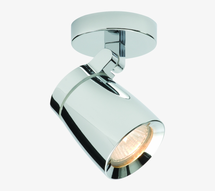 Chrome With Clear Glass 35w Gu10 Ip44 Double Insulated - Endon 39166 Chrome Knight Single Bathroom Ceiling Spotlight, transparent png