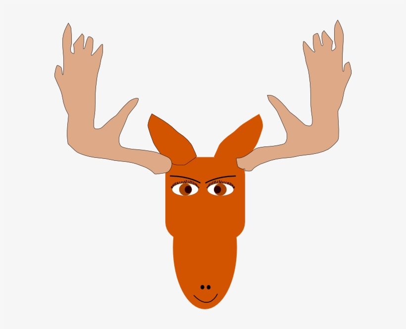 Free Vector Mad Moose Clip Art - Cartoon Moose Head Mugs, transparent png