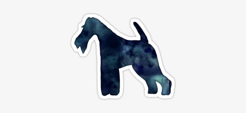 Wire Fox Terrier Black Watercolor Silhouette By Tripoddogdesign - Drahtfox-terrier-schwarzeswatercolor-silhouette Grußkarte, transparent png