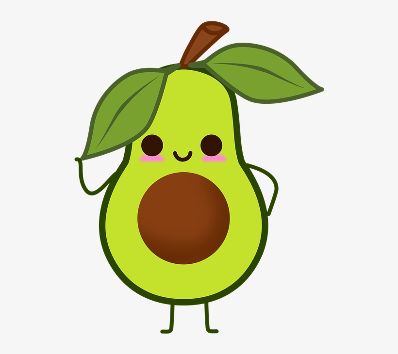 Nutrition For Nerds Nutrition, Manga, Food And Wine - Cute Avocado, transparent png