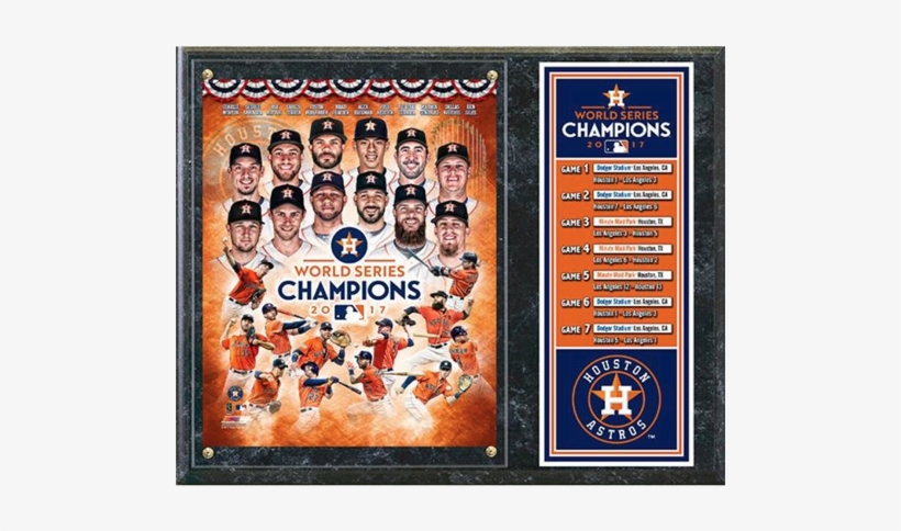 Houston Astros 2017 World Series Champions 15″x12″ - Houston Astros, transparent png