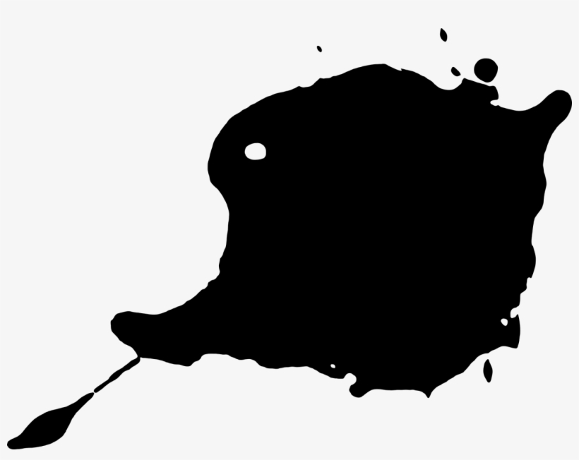Paint Splatter Splash - Paint Splash Silhouette, transparent png