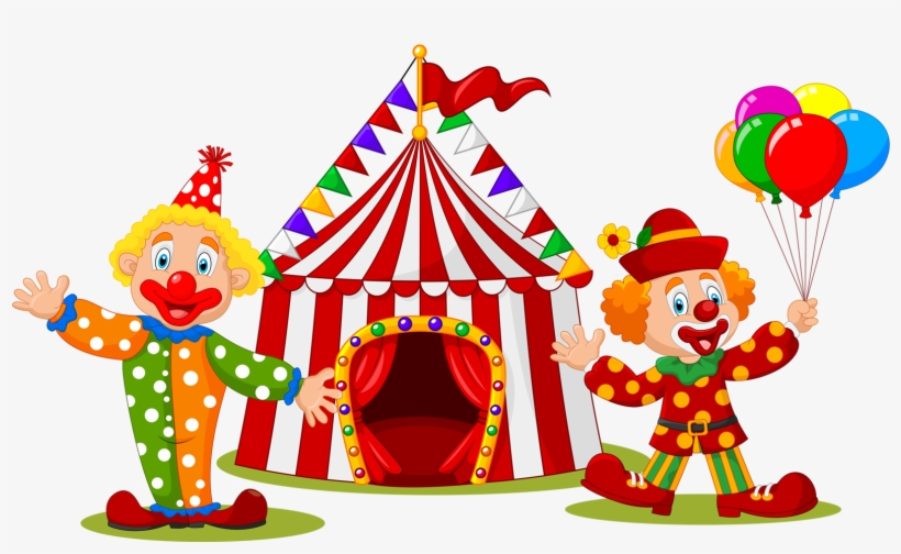 Circus Clipart High Wire - Circus Clowns, transparent png