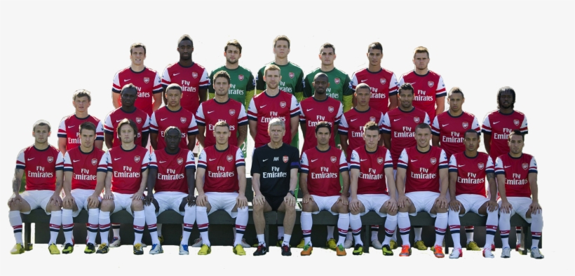 Team Photo - Poster: Arsenal Fc 2012/13 Team Photo, 24x36in., transparent png