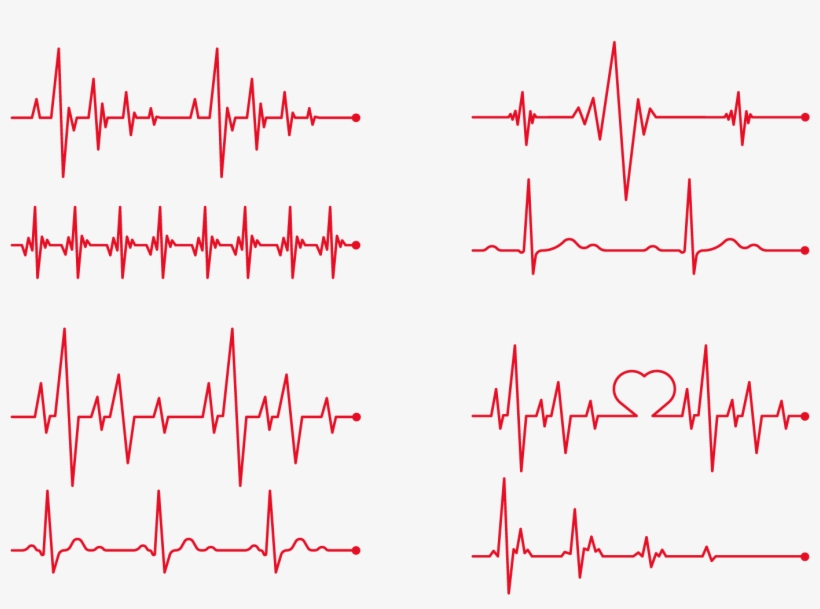 Heart Rate Electrocardiography Clip Art - Batimentos Cardiacos Vetor Png, transparent png