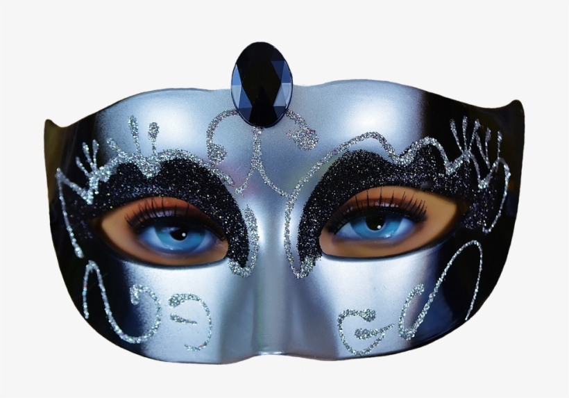 Pin Masquerade Masks Clip Art Transparent - Person Wearing Mask Transparent, transparent png