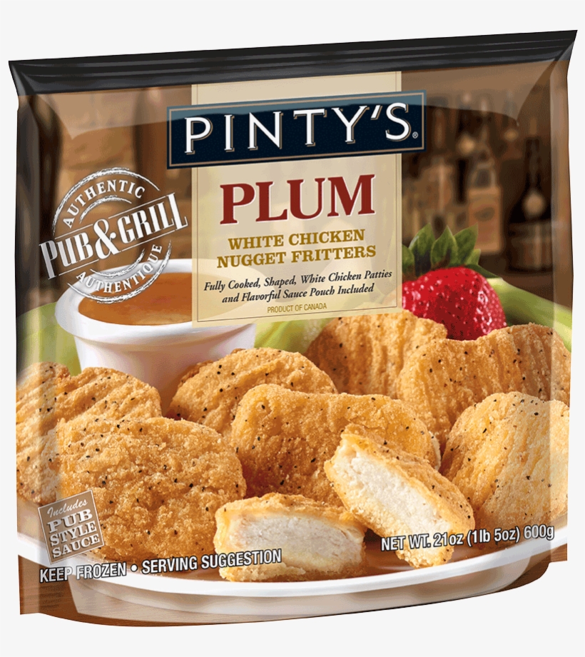 Pinty's P&g Plum White Chicken Nugget Fritters - Chicken, transparent png