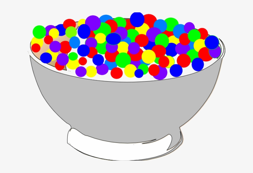 How To Set Use Bowl Of Colorful Cereal Clipart, transparent png