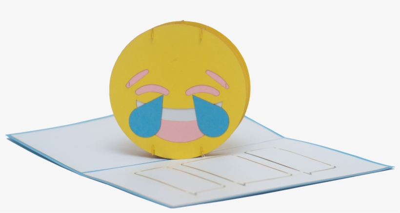 Laughing Emoji Pop Up Card - Emblem, transparent png