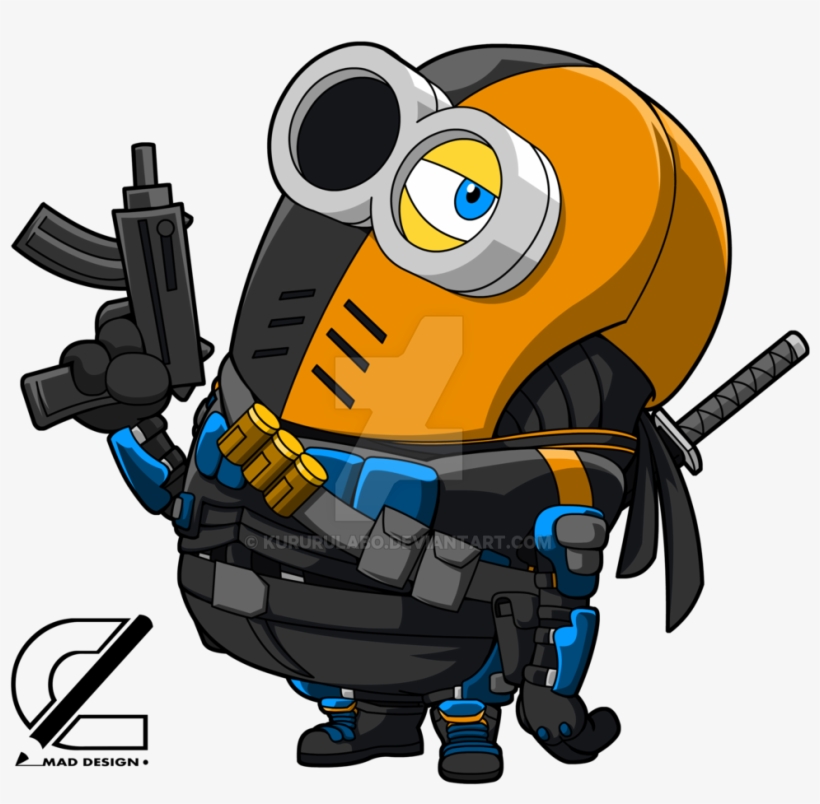 Death Stroke Cute Drawing, transparent png
