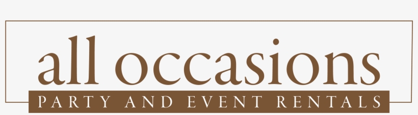 All Occasions Party Rentals, transparent png