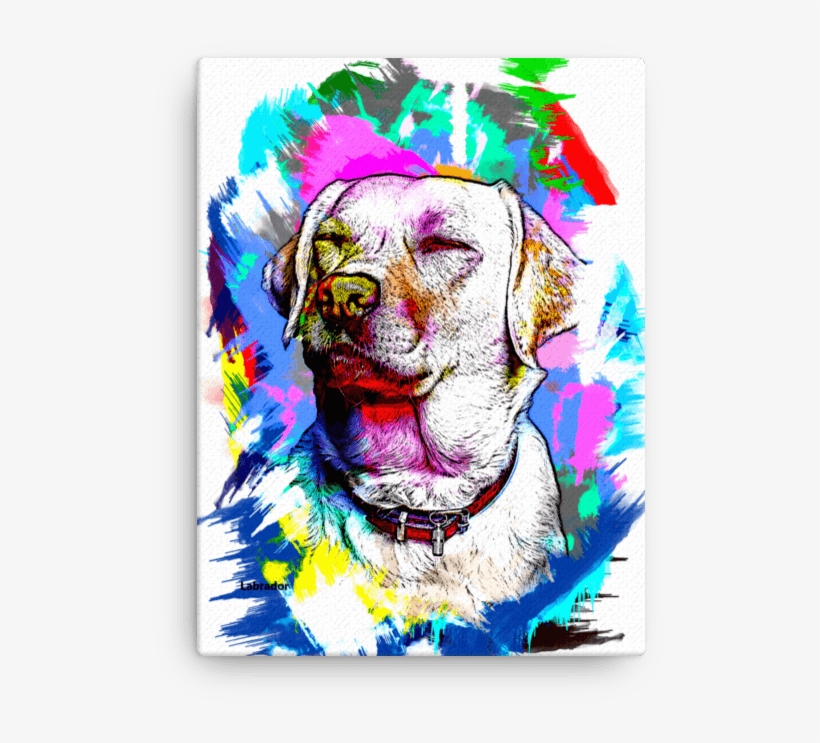 Labrador Artistic Photo Art Canvas, transparent png