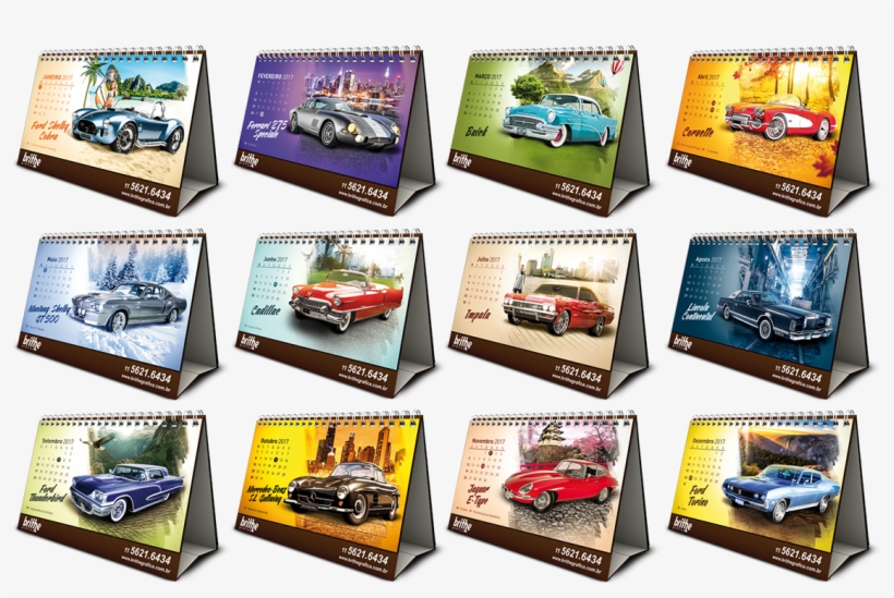 Calendário Carros, transparent png