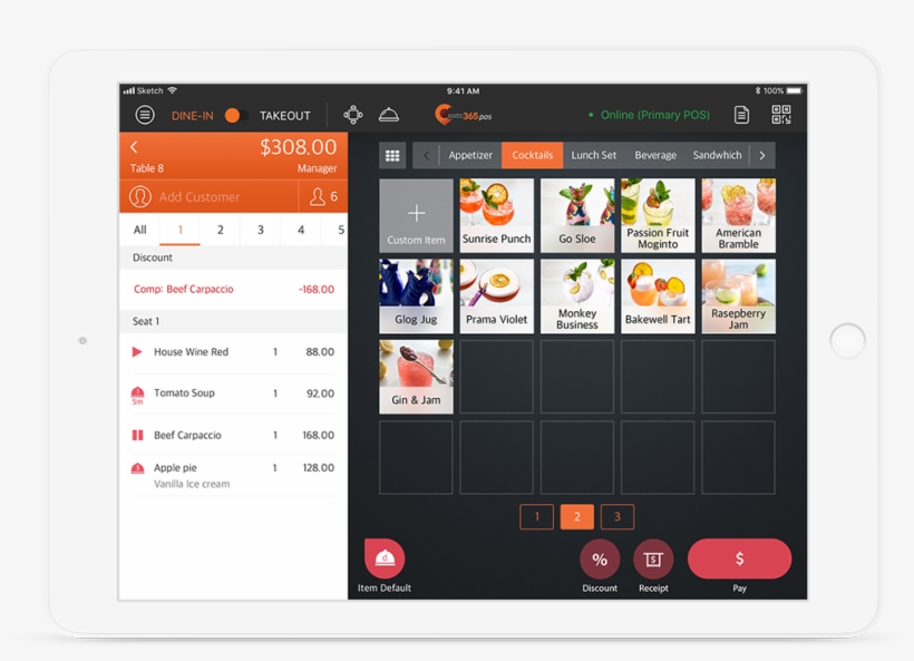 Iphone Pos Display Ordering Management With Combo And, transparent png