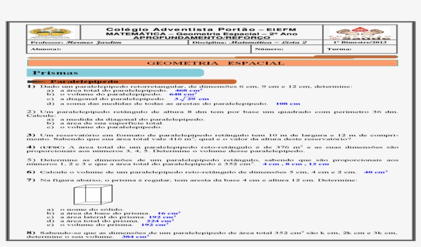 Colgio Adventista Porto Eiefm Matemtica Blog, transparent png