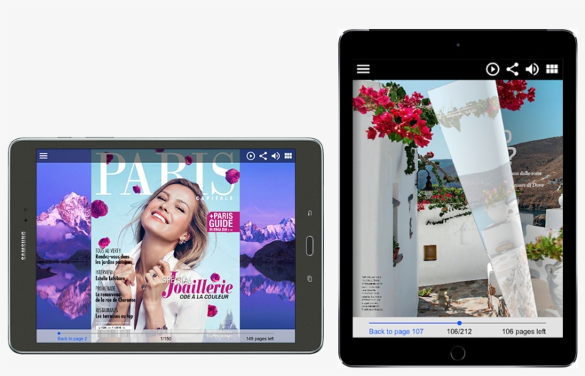 Access Html5 Flip Book On Mobile, transparent png