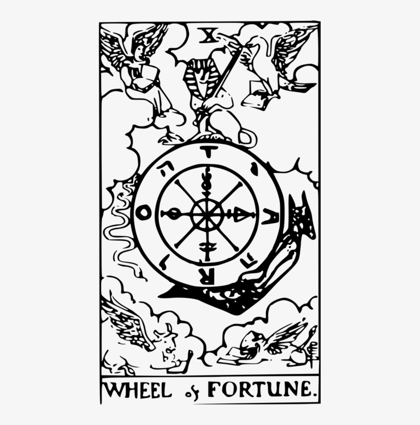 Wheel Of Fortune Rider-waite Tarot Deck Major Arcana, transparent png
