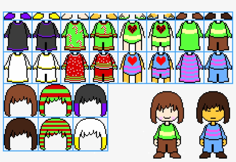 Chara And Frisk Dress Up Game, transparent png