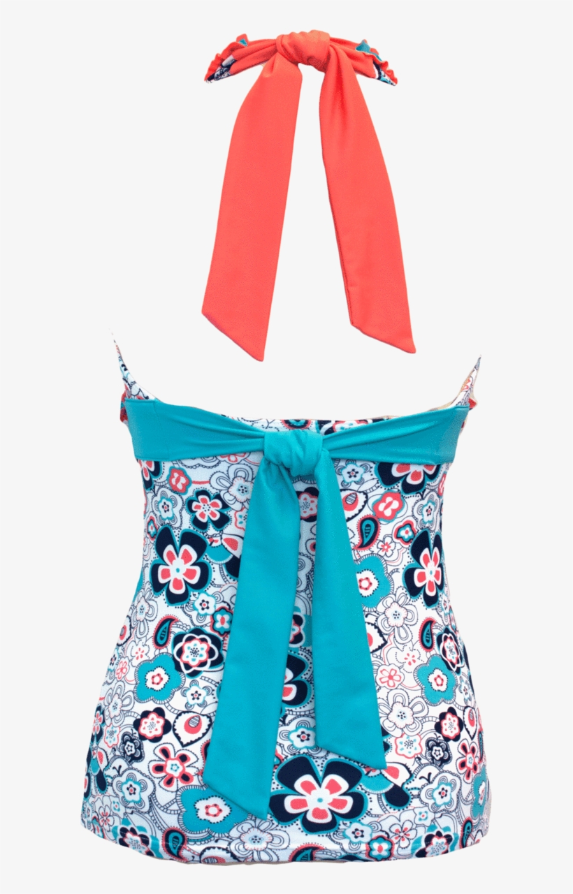 Double Ruffle Halter Top, transparent png