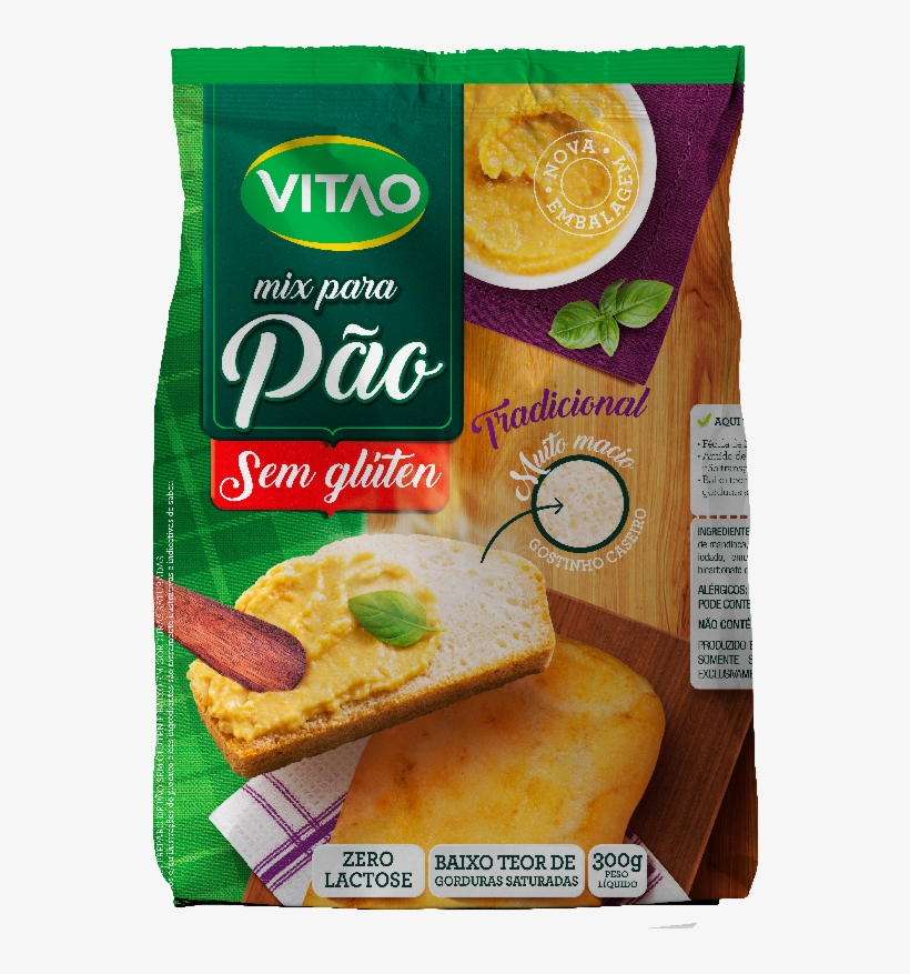 Mix Sem Glúten Para Pão Tradicional Vitao, transparent png