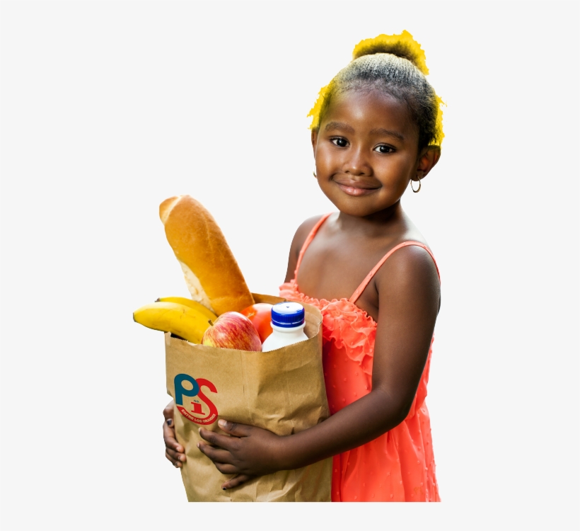 Little Girl Holding Groceries, transparent png