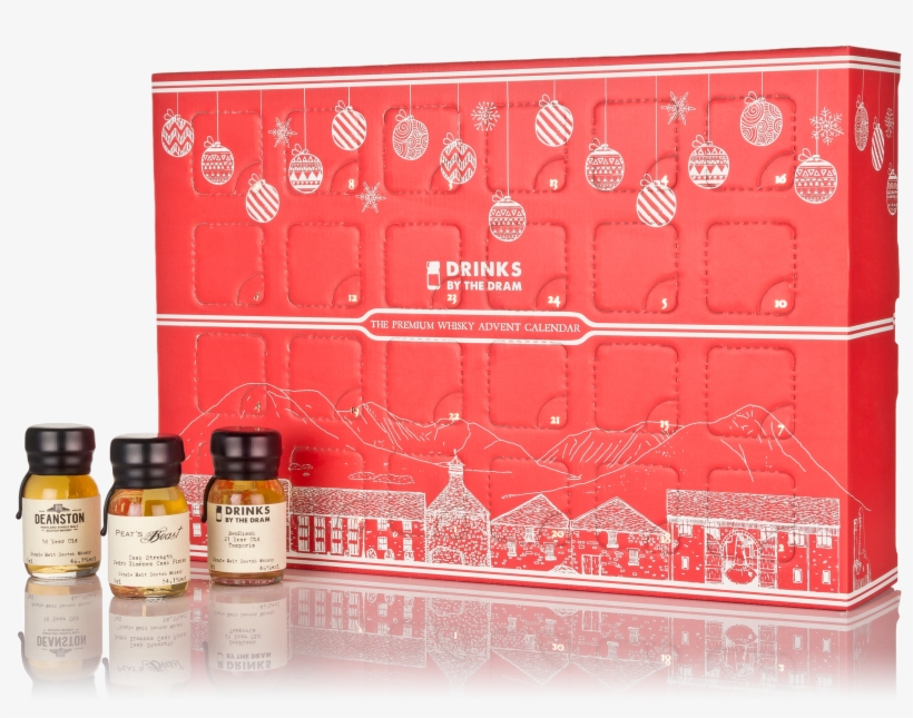 The Premium Whisky Advent Calendar Red, transparent png