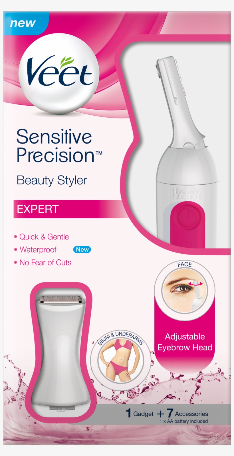 Veet Sensitive Precision™ Beauty Styler Expert, transparent png