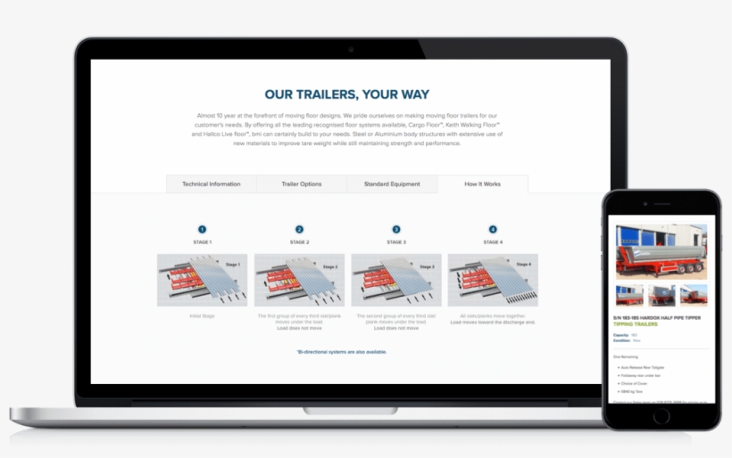 Responsive View Of Bmi Trailers, transparent png
