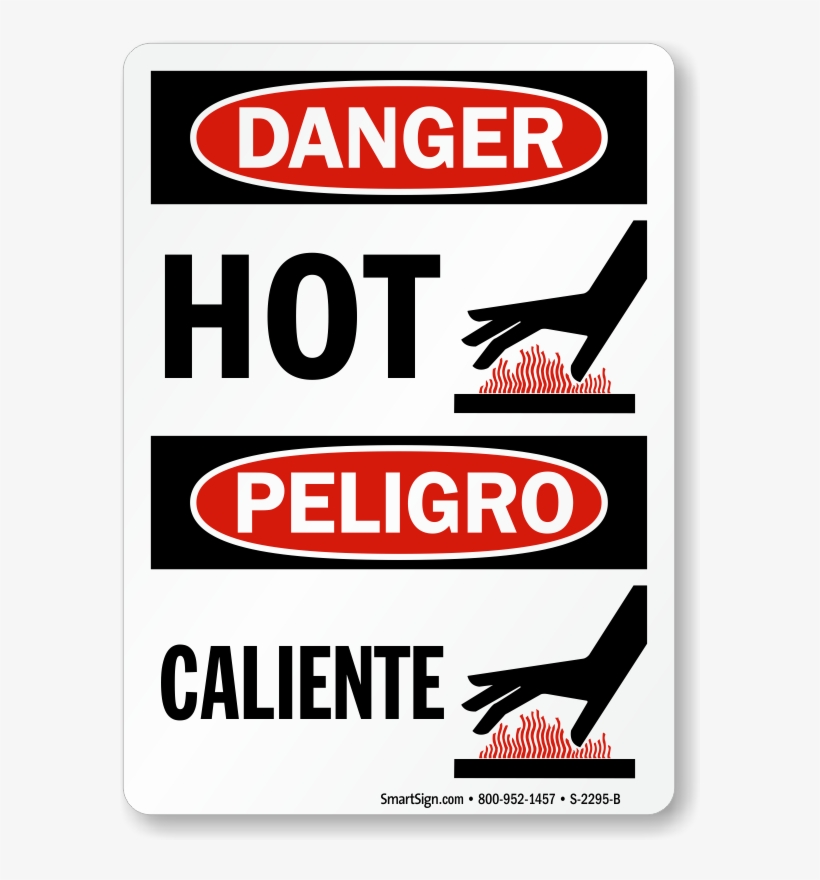 Bilingual Osha Danger / Peligro Sign, transparent png