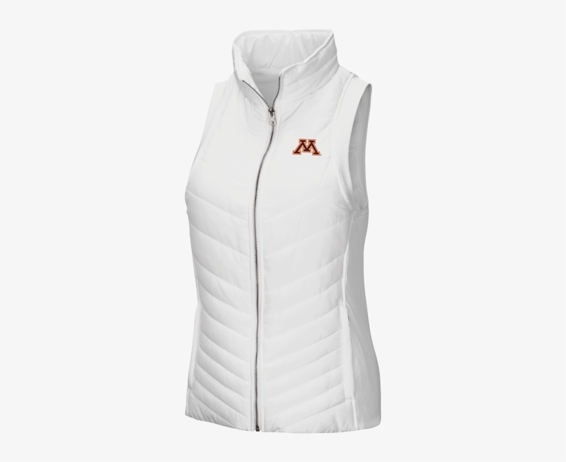 Colosseum Women's Minnesota M Chevron Quilted Vest, transparent png