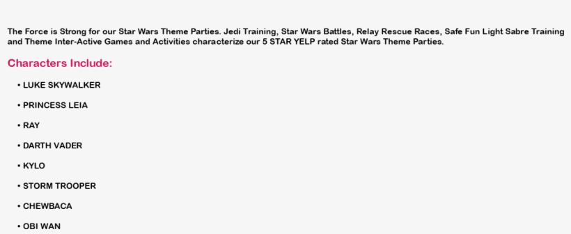 The Force Is Strong For Our Star Wars Theme Parties, transparent png