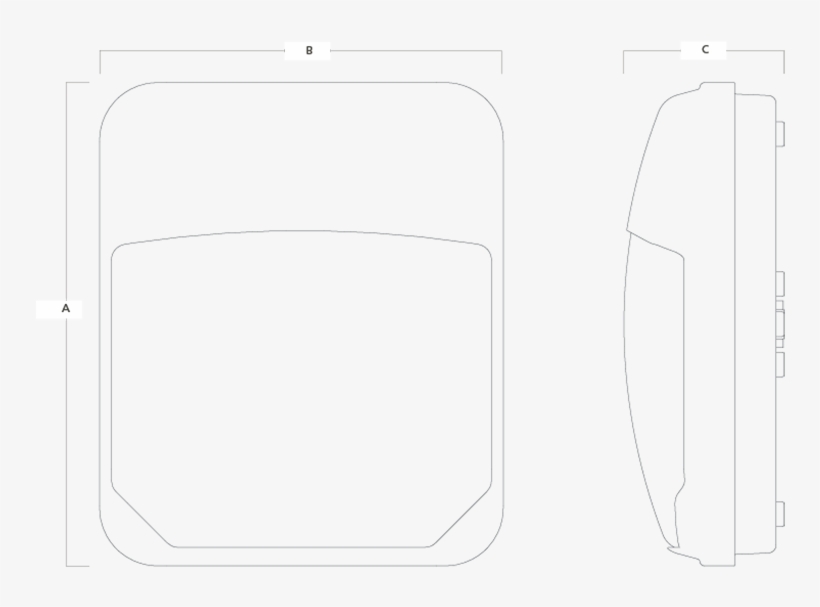Metro Led Bulkhead Line Drawing, transparent png