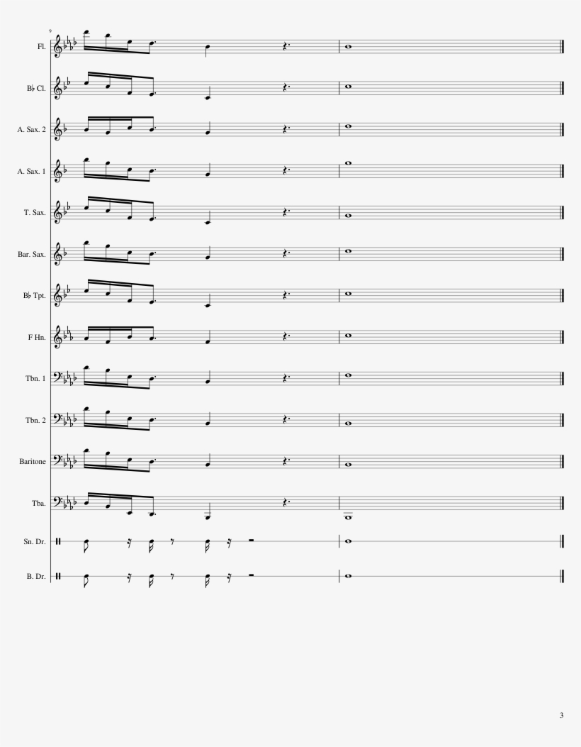Chameleon Sheet Music 3 Of 3 Pages, transparent png
