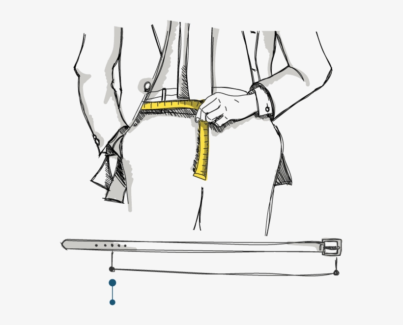 The Measurement Of Your Waist Corresponds To The Length, transparent png