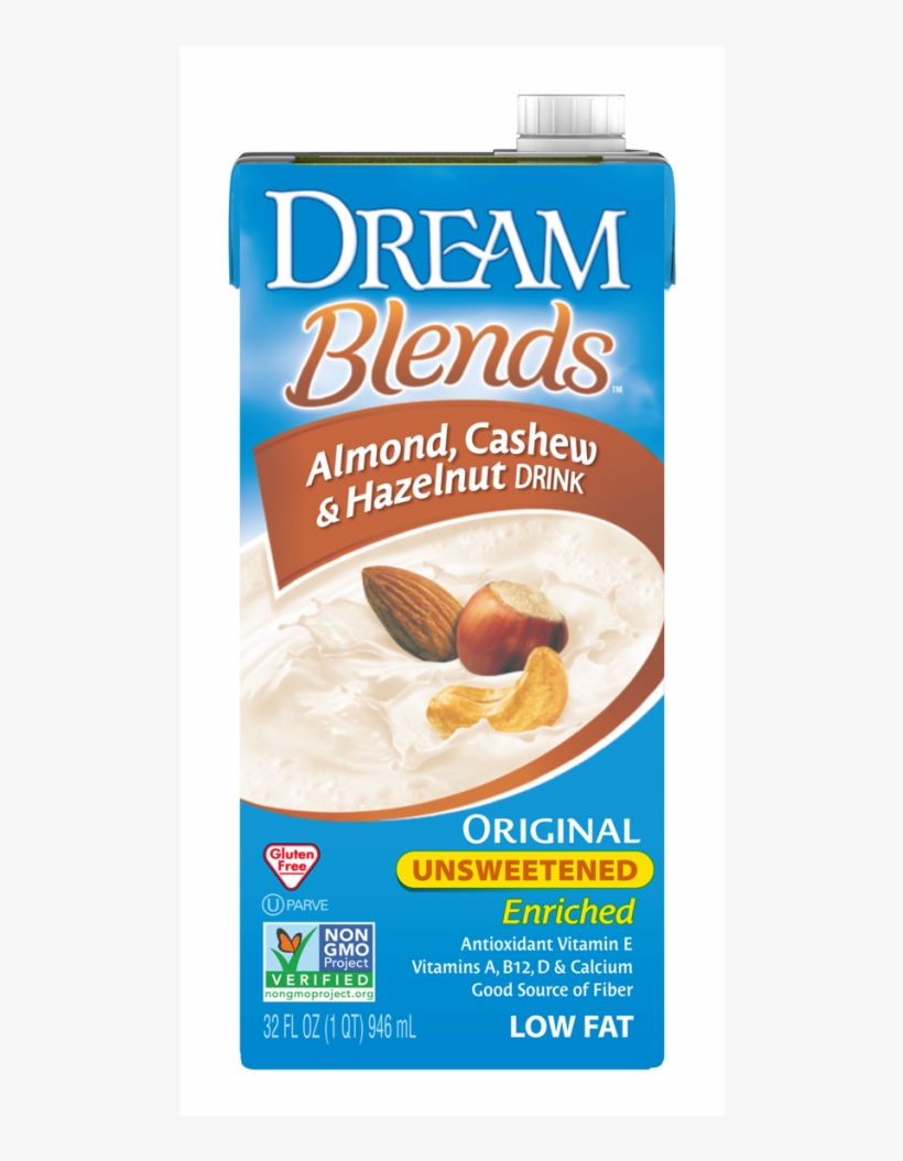 Unsweetened Almond, Cashew & Hazelnut Drink, transparent png