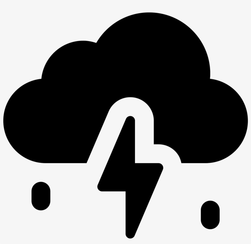 The Icon Is A Stylized Depiction Of A Storm Cloud, transparent png