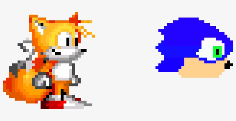 Tails Sees Sonic Head, transparent png