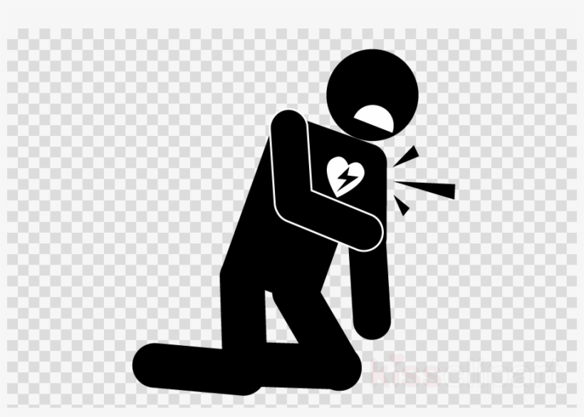 Heart Attack Clipart Myocardial Infarction Heart Clip, transparent png