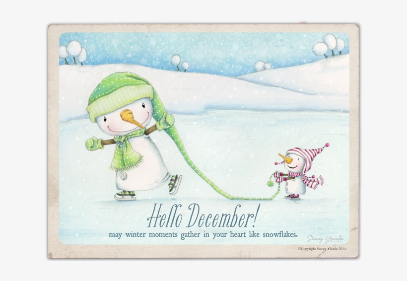 Hello December, transparent png