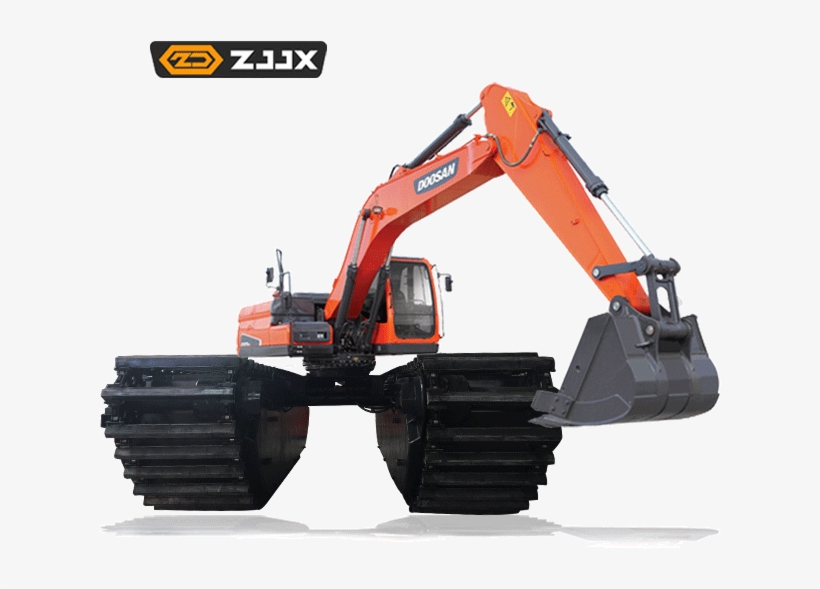 Amphibious Excavator Heavy Duty Construction Site Machinery, transparent png