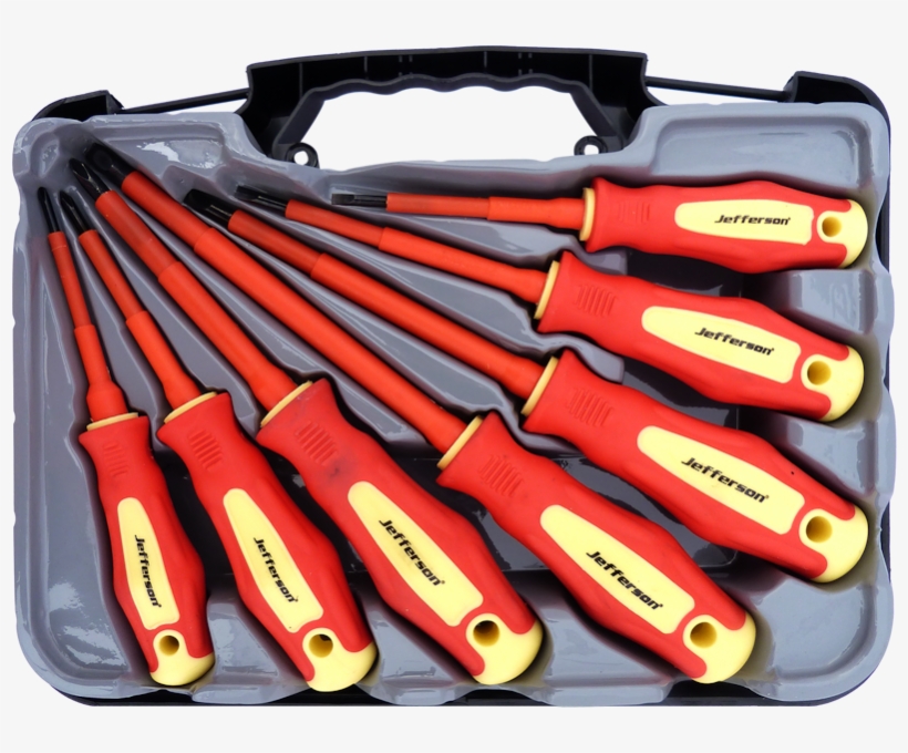 Jefferson 7 Pc Insulated Screwdriver Set, transparent png