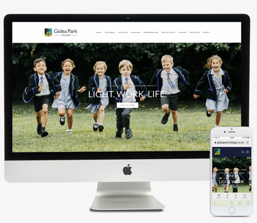 Gidea Park College Website Collage, transparent png