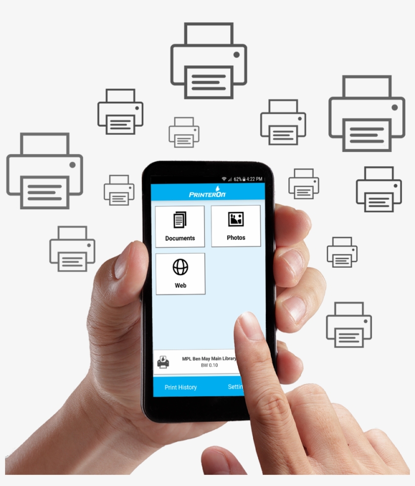 Cellphone With App, transparent png