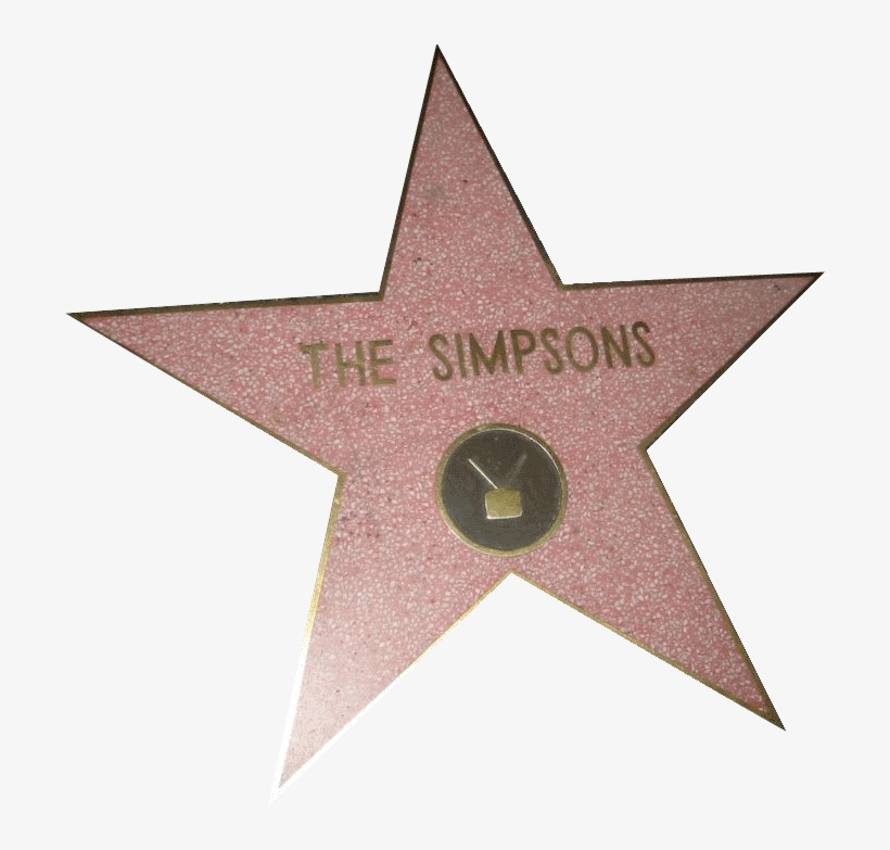 Walk Of Fame The Simpsonsdi, transparent png