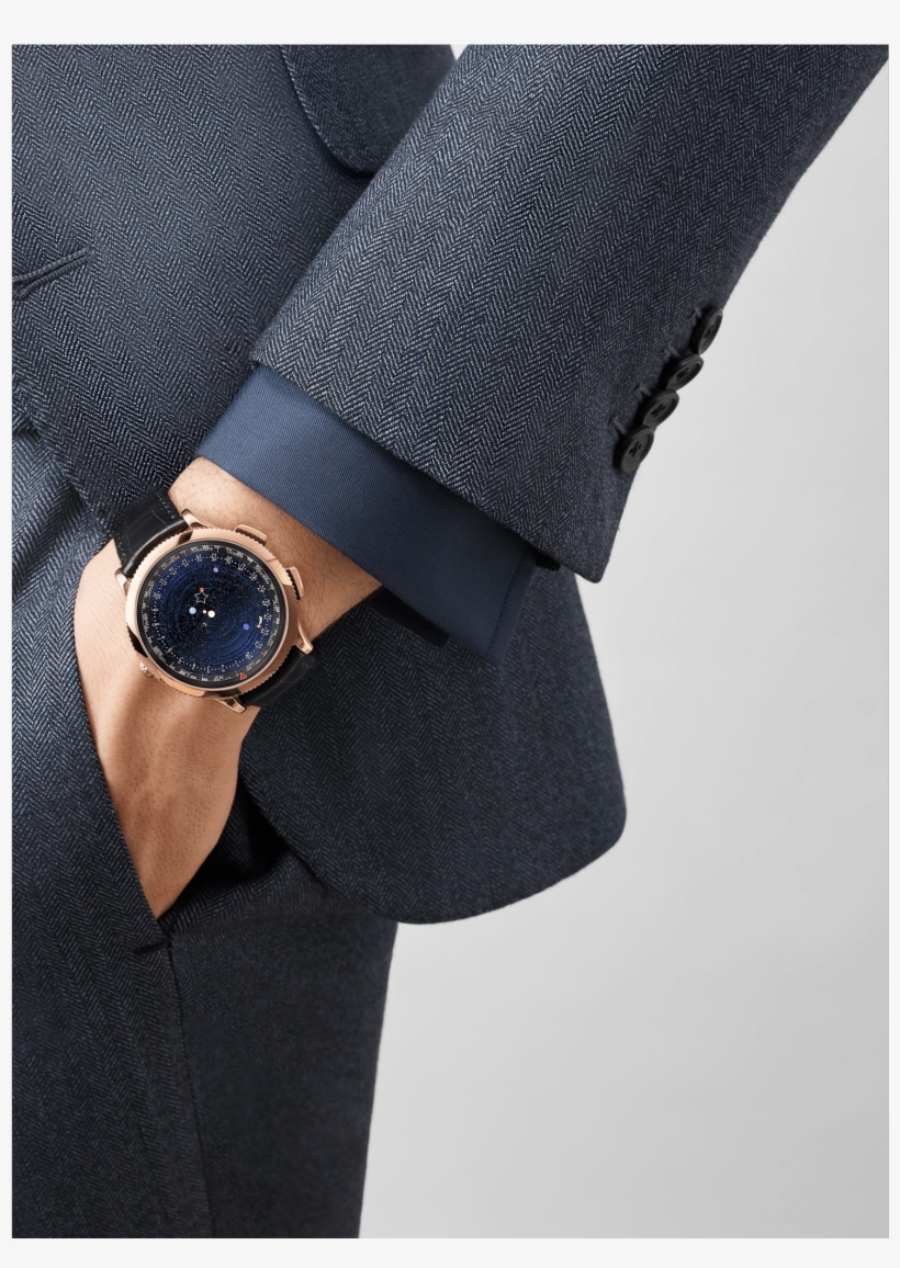 Midnight Planétarium Watch,satin-finish Alligator,, transparent png