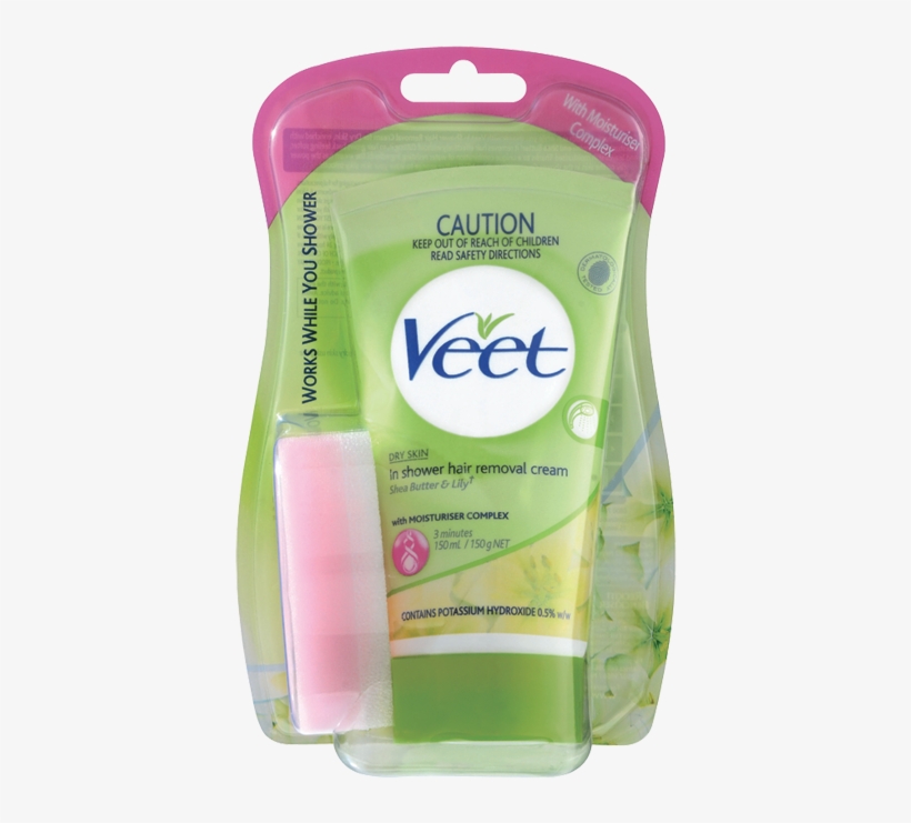 Veet® In Shower Hair Removal Cream Dry, transparent png