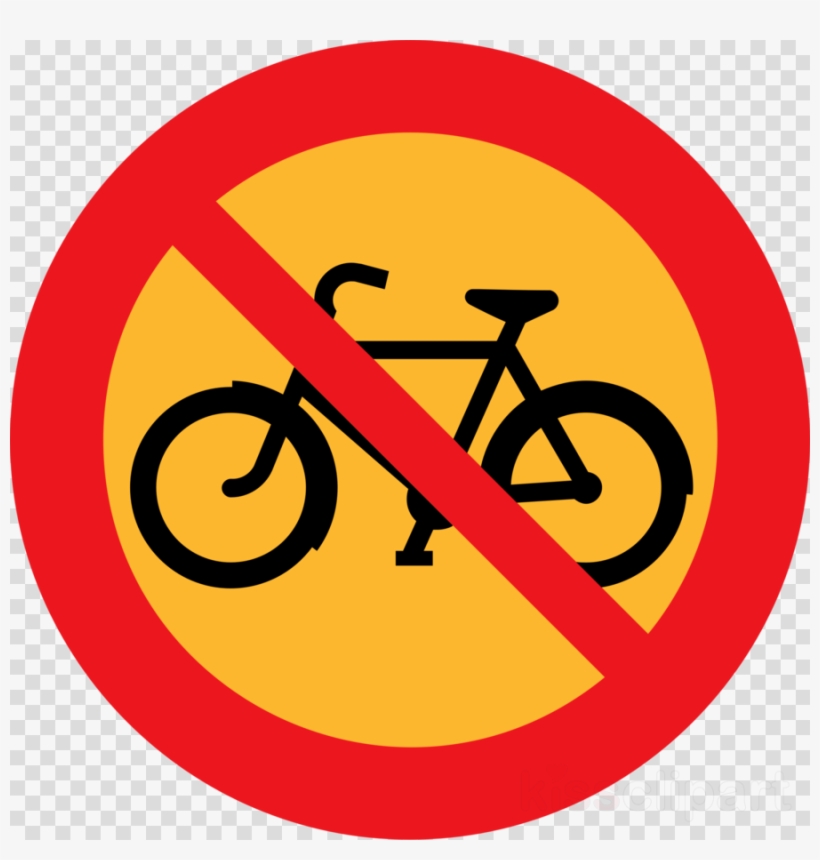 No Entry For Bicycles Clipart Bicycle Signs Traffic, transparent png